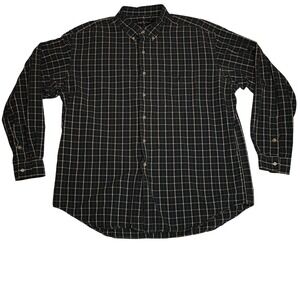 Ralph Lauren XXL Plaid Button Down Marlowe Fit Shirt Green Navy Blue